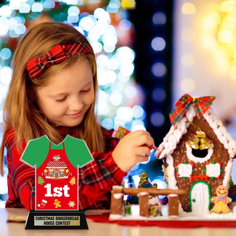 DoubleFill 3 Pcs Christmas Contest Trophy Awards 1st 2nd 3rd Place Competition Kit Party Contest Awards Trophy for Xmas Christmas Party Supplies Prizes, 5.1 Inch - Image 5